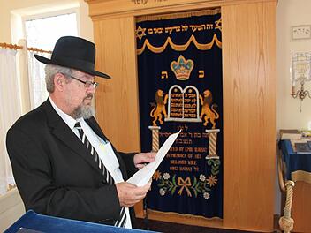 Rabbiner Tuvia Hod-Hochwald fand im Briefkasten des jüdischen Betsaals in Bad Kissingen ein anonymes Hetz-Schreiben. Foto: Thomas Mäuser