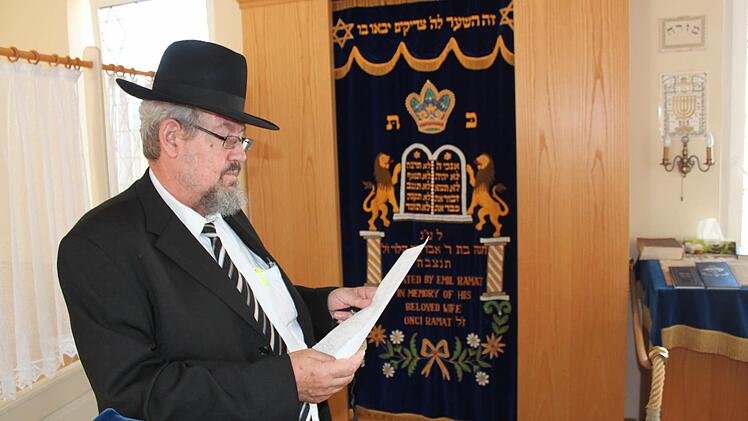 Rabbiner Tuvia Hod-Hochwald fand im Briefkasten des jüdischen Betsaals in Bad Kissingen ein anonymes Hetz-Schreiben. Foto: Thomas Mäuser