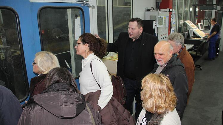 Betriebsführung bei Baumann Druck Foto: Dagmar Besand