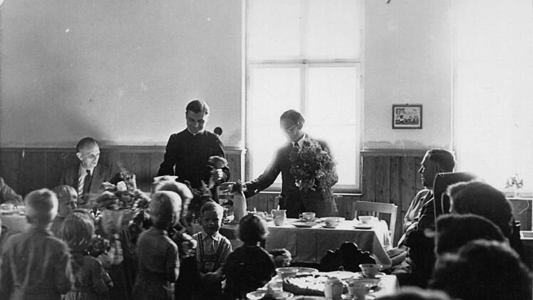 Historisches Foto vom Kindergarten in Thulba. Repro: Günther Straub