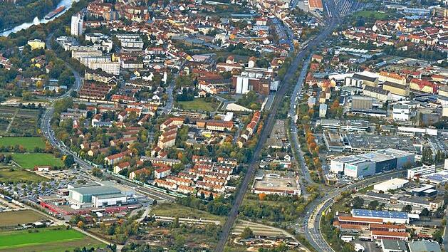 L&auml;rmschutz und Aufwertung f&uuml;r Bambergs S&uuml;den? Ein kurzer Bahntunnel w&uuml;rde etwa bis zur Geisfelder Unterf&uuml;hrung reichen.  Foto: Ronald Rinklef