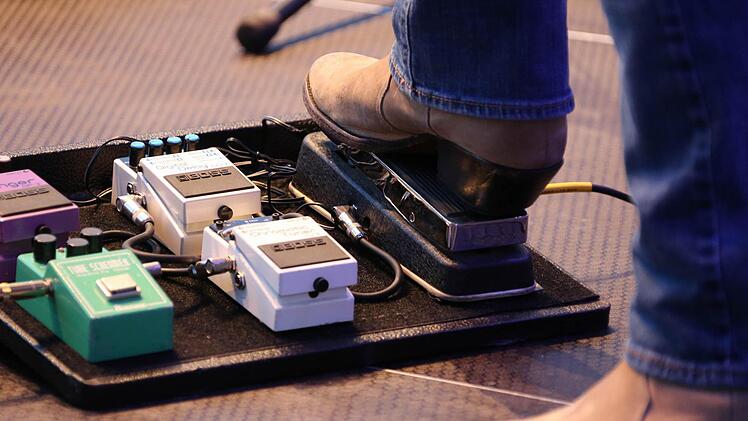 Die Effektgeräte des Gitarristen