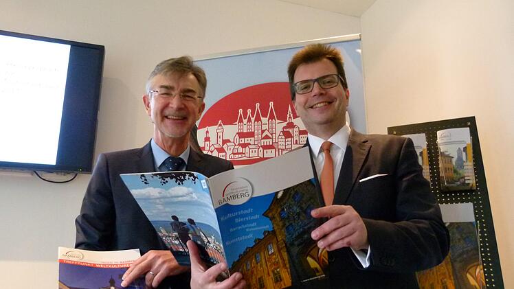 Christian Lange (rechts) und Andreas Christel zogen dieTourismusbilanz 2017. Fotos: MarionKrüger-Hundrup