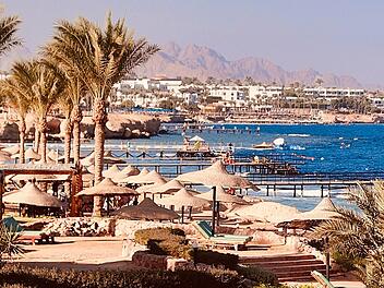 Die &auml;gyptische Stadt Sharm El Sheikh (im Deutschen auch Scharm asch-Schaich genannt) liegt auf der Sinai-Halbinsel und am Roten Meer.