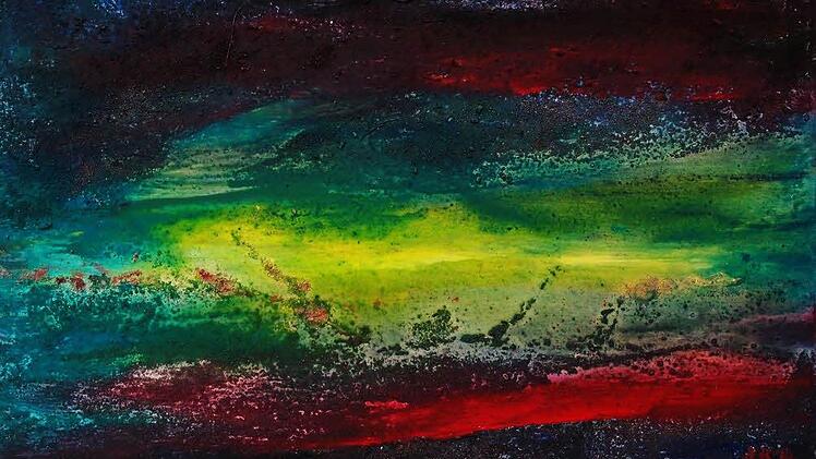 Heide Kunze-Lysek zeigt ausgewählte Werke im Coburger Ämtergebäude.Foto: Jochen Berger