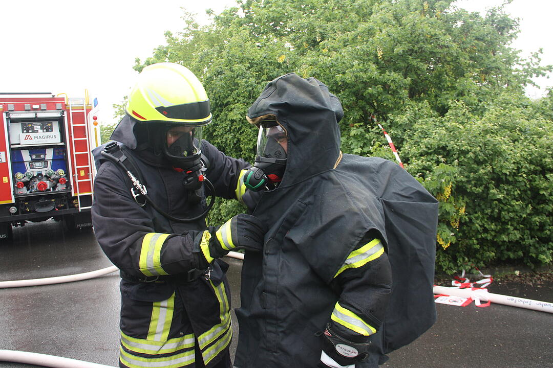 FEuerwehr-Brandcontainer