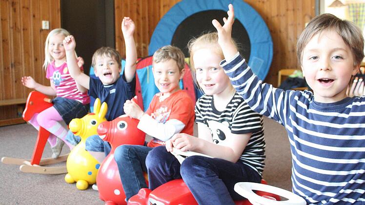 Schon jetzt freuen sich die Kinder des Kliegl-Kindergartens über die Möglichkeiten, die sie durch die neuen Räume erhalten. Foto: Robert Huger