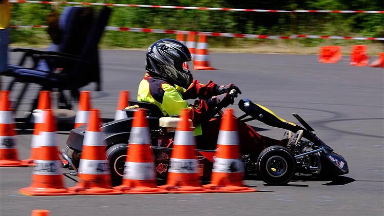 Beim Kart-Slalom am 2015 am Heroldsberg. Foto: Gerd Schaar