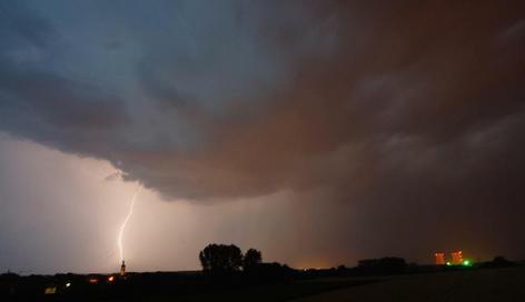 Unwetter über Unterfranken