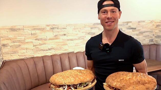 Wette mit Zwei-Kilo-Riesendöner in Augsburg