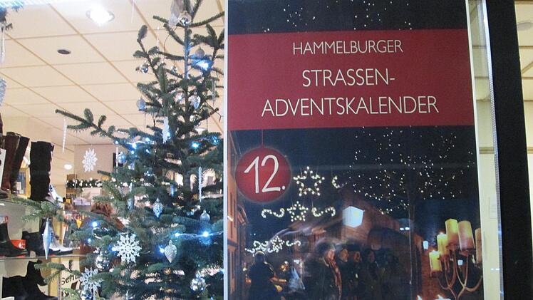 Der Hammelburger Straßenadventskalender wartet täglich in einem Geschäft mit einer Überraschung für den Besucher auf.Winfried Ehling