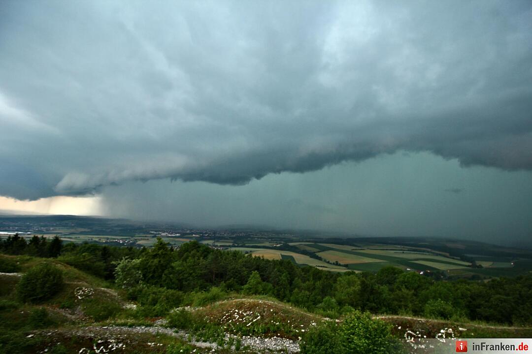 Gewitter über der Region Bamberg Foto: Ferdinand Merzbach