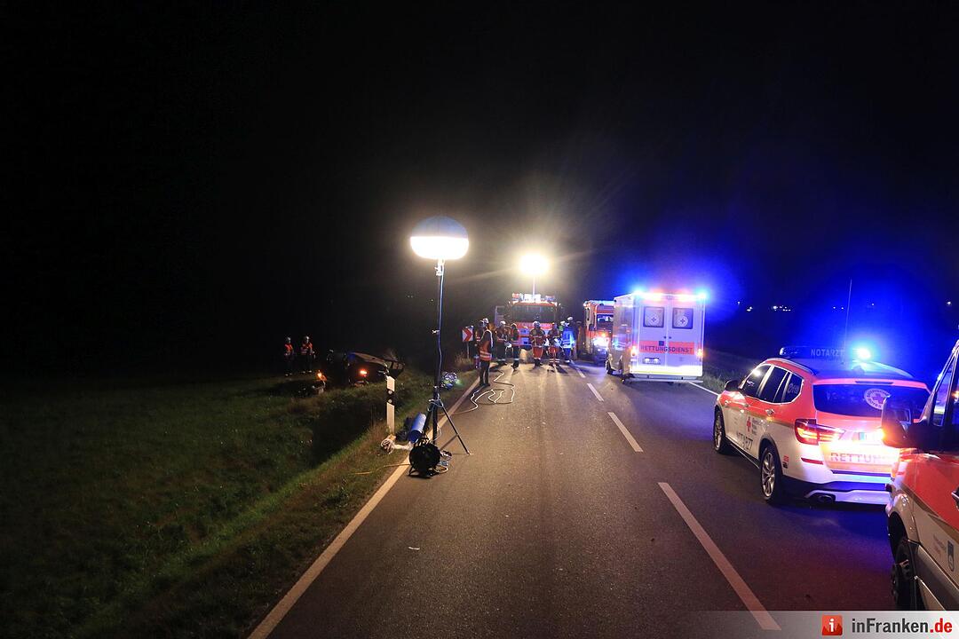 Unfall mit vier Verletzten bei Ebensfeld