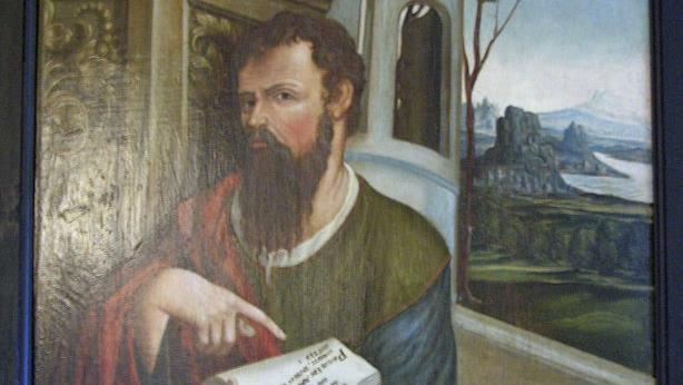 Ein Gemälde, das den Apostel Paulus zeigt, ist von Fachleuten  aus Kronach restauriert worden. Foto: Klaus Olezner