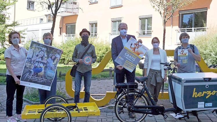 Die Stadtverwaltung wirbt für die Mobilitätswoche. Foto: Richard Sänger