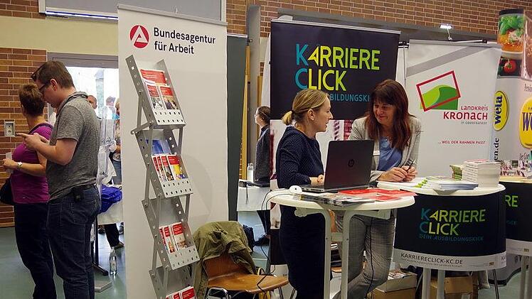 Vertreten waren auch die Bundesagentur für Arbeit und das Regionalmanagement des Landkreises Kronach Foto: Heike Schülein