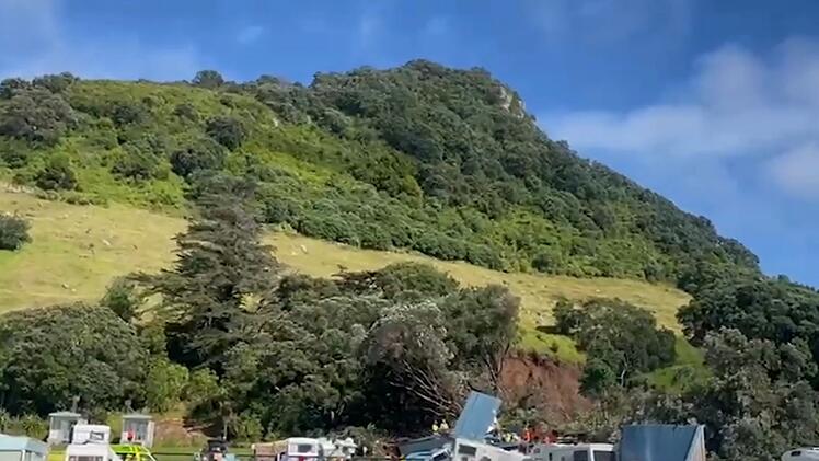 Erdrutsch in Neuseeland