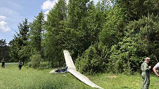 Segelflugzeug in der Fränkischen Schweiz abgestürzt
