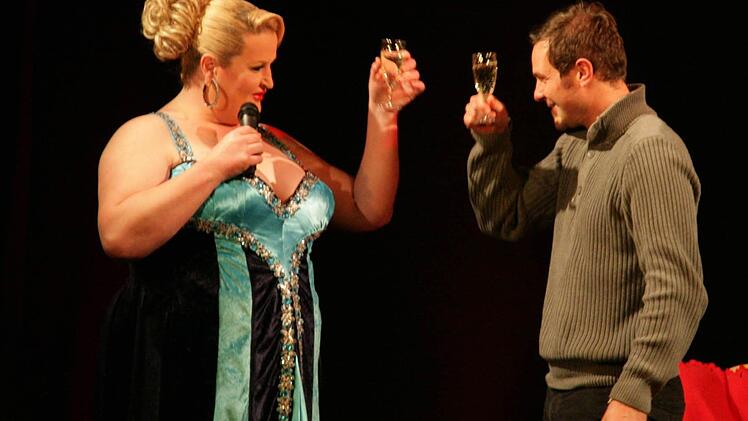 Sektempfang bei Daphne de Luxe. Foto: Klaus Klaschka