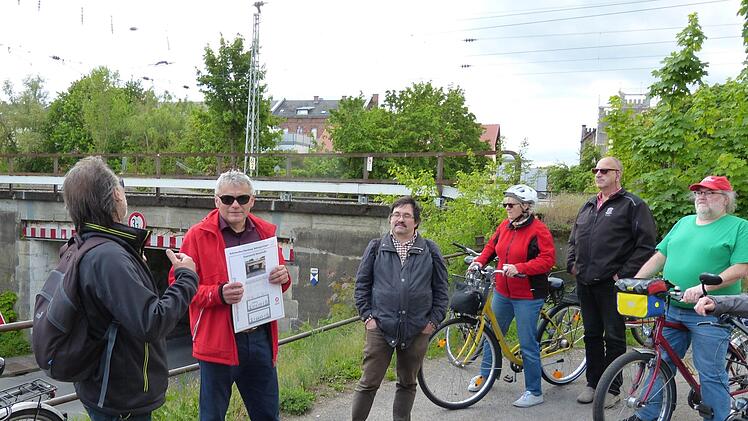 Fahrradtour zum Bahnausbau in Bamberg am 10. Mai 2019. Foto: Julian Megerle