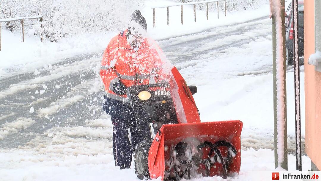 Winter im April 2016 in Franken