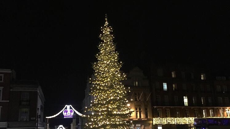 Ein Weihachtsbaum aus Coburg stand im Winter 2016 vor Windsor Castle. Die Aktion erregte europaweit Medieninteresse. Foto: CT-Archiv