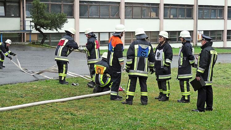 Die Kupferberger Gruppe meisterte die Aufgaben der Leistungsprüfung Löschangriff tadellos. Foto: Klaus-Peter Wulf