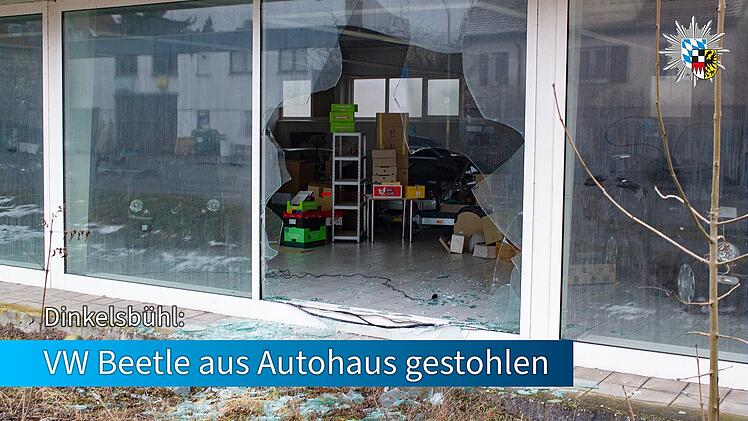 VW Beetle aus Autohaus in Dinkelsb&uuml;hl gestohlen