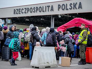 Krieg in der Ukraine - Ukraine-Fl&uuml;chtlinge in Polen