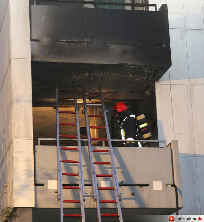 Brand in Mehrfamilienhaus in Coburg