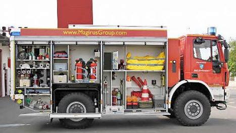 Das TLF 4000 der Staffelsteiner Feuerwehr von Magirus