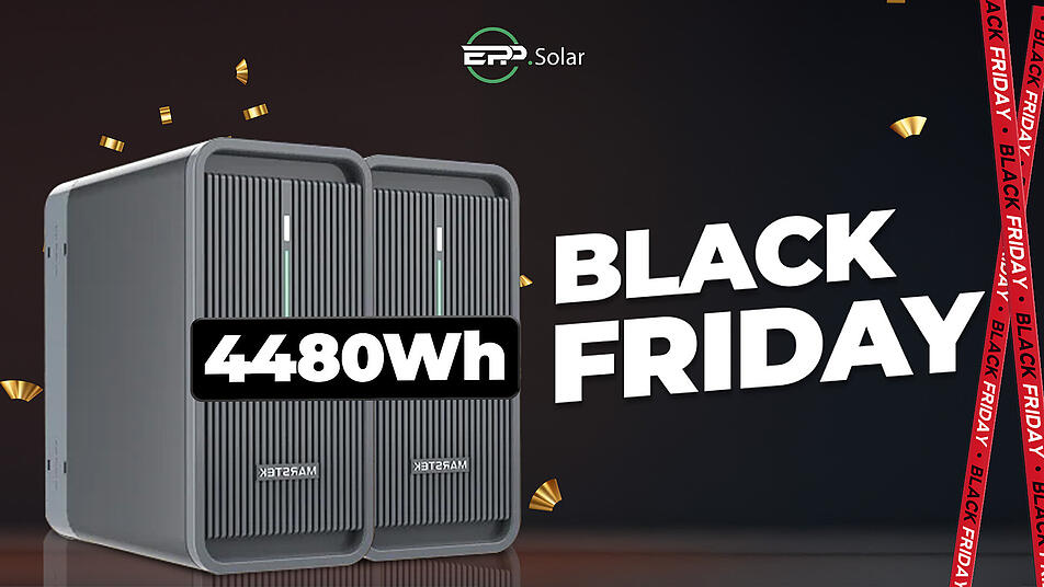 Das Plug & Play-Speichersystem B2500-D von Marstek erhalten Sie im Doppelpack bei EPP Solar zur Black Week.