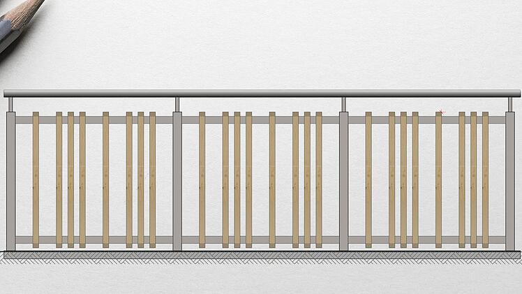 Dieser Variante aus Holz und Stahl haben die Stadträte im Planungsausschuss zugestimmt. Skizze: Gräßel Objektplanung