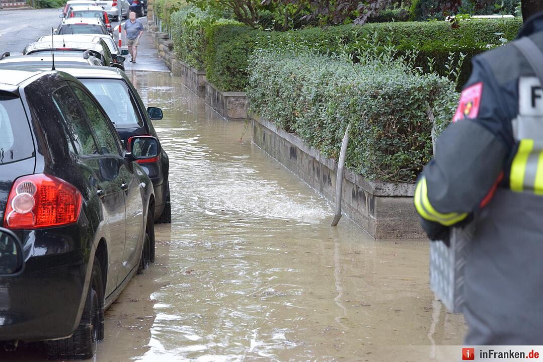 Wasserrohrbruch in Würzburg