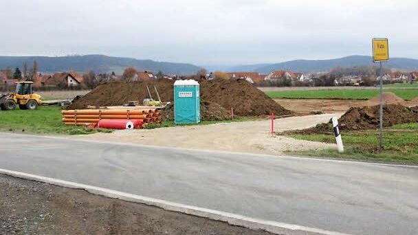 Seit dem vergangenen Jahr fanden die Erschließungsarbeiten im Baugebiet "Melm II" statt. Am Dienstagabend wurde deren Abschluss gefeiert.  Foto: Archiv/Friedwald Schedel