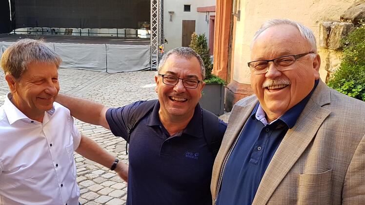 Akteure der Partnerschaft: Reinhold Otzelberger, Andrea  Fauri und  Franz Streit  (von links).      Ekkehard Roepert