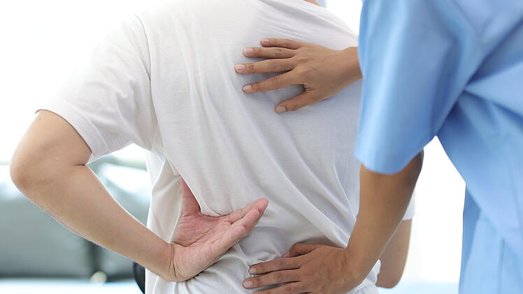 Rheuma, Arzt, Patient, Krankenhaus, Wirbels&auml;ule