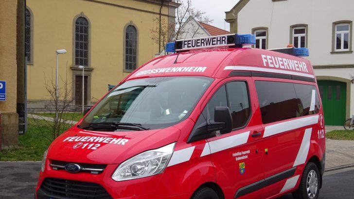 Das neue, schmucke Mehrzweckfahrzeug  der Großwenkheimer Feuerwehr. Foto:  Anton Then