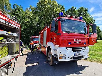 Bamberg: Waldstück Nähe Klinikum stand in Flammen - 40 Einsatzkräfte mussten anrücken