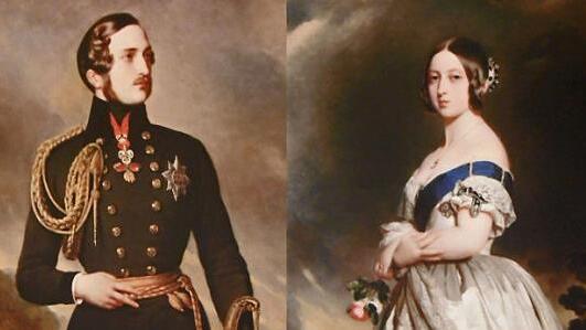 Die historischen Vorbilder: Prinz Albert von Sachsen-Coburg und Gotha, seine Gemahlin Victoria, Königin von England. Foto: CT-Archiv