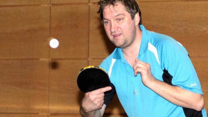 Einen von drei Punkten für den TTC Sand in Nüdlingen errang Harald Steif.