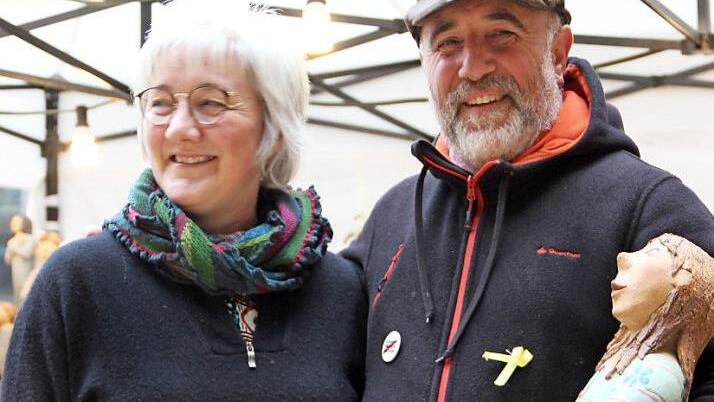 German de Juana und Organisatorin Andrea Labuhn freuen sich auf viele Besucher. Foto: Katharina Mülle-Sanke