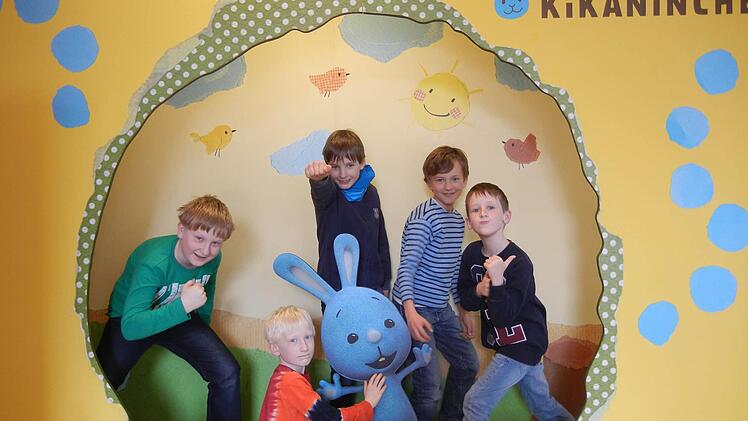 Besuch beim Kinderkanal Foto: Deutsche Wanderjugend im Rhönklub