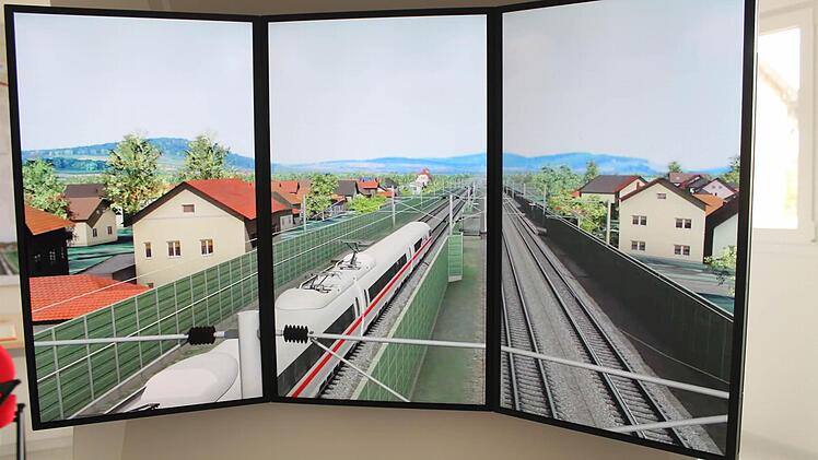 So sieht Ebensfeld in der Simulation aus.