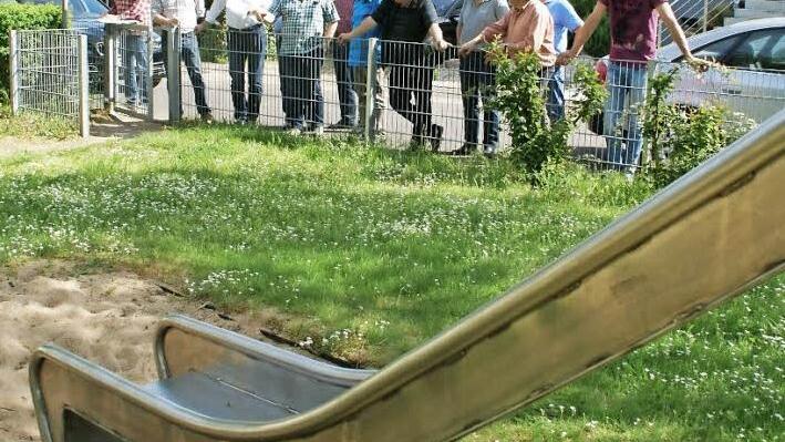 Innerhalb des Spielplatzes an der J.-P.-Wagner-Straße in Limbach soll ein Fahrradständer installiert werden, beschloss der Eltmanner Bauausschuss in seiner Sitzung am Montagnachmittag.  Fotos: Sabine Weinbeer