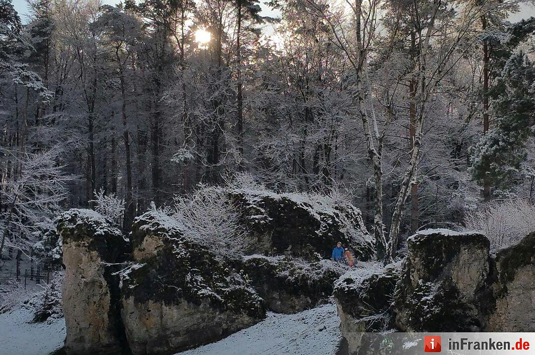 Schlitten fahren Raum Forchheim Foto: inFrankenPix Jeani-Bini