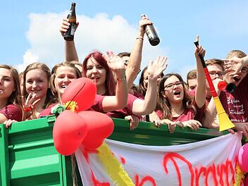 Die Kronacher Abiturienten feierten. Foto: Marco Meißner