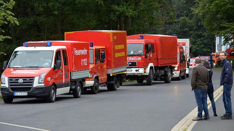 Großübung der Feuerwehr Notfallkontingente Foto: Peter Rauch