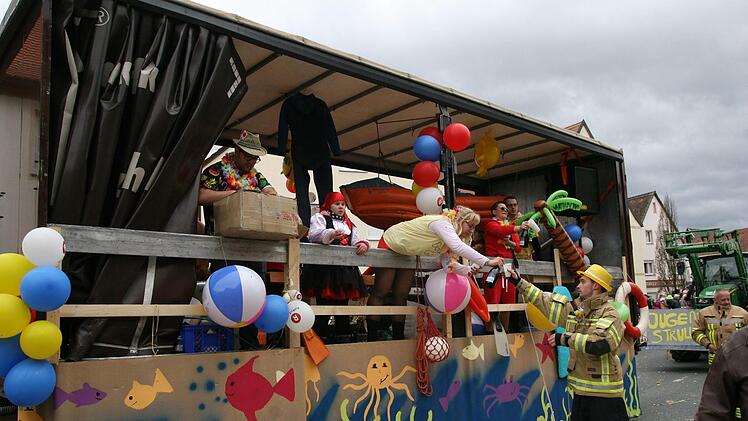 Beim Faschingszug in HirschaidWerner Baier