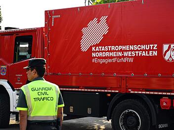 Deutsche Feuerwehrleute in Spanien